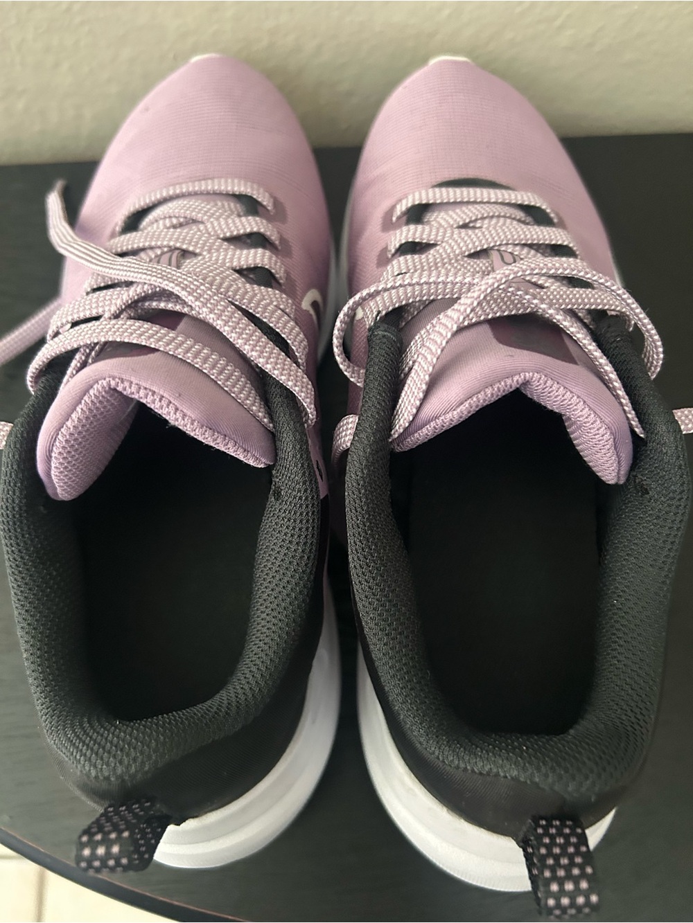 Nike Women's Lavender Lace-Up Running Sneakers - Picture 4 of 9